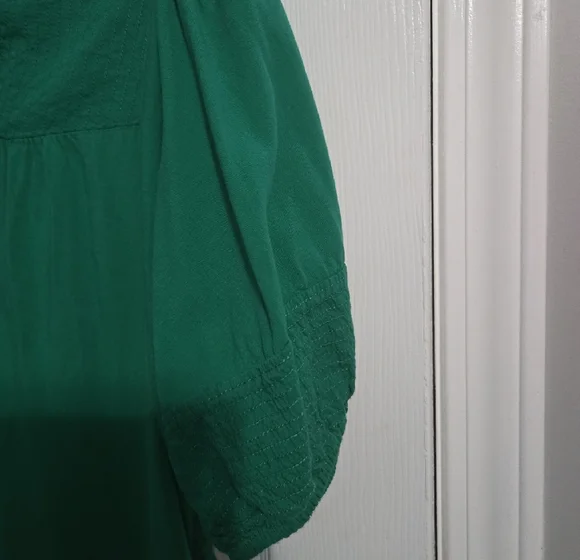 Knox Rose Emerald Green Tie-Neck Mini Dress - Picture 5 of 5